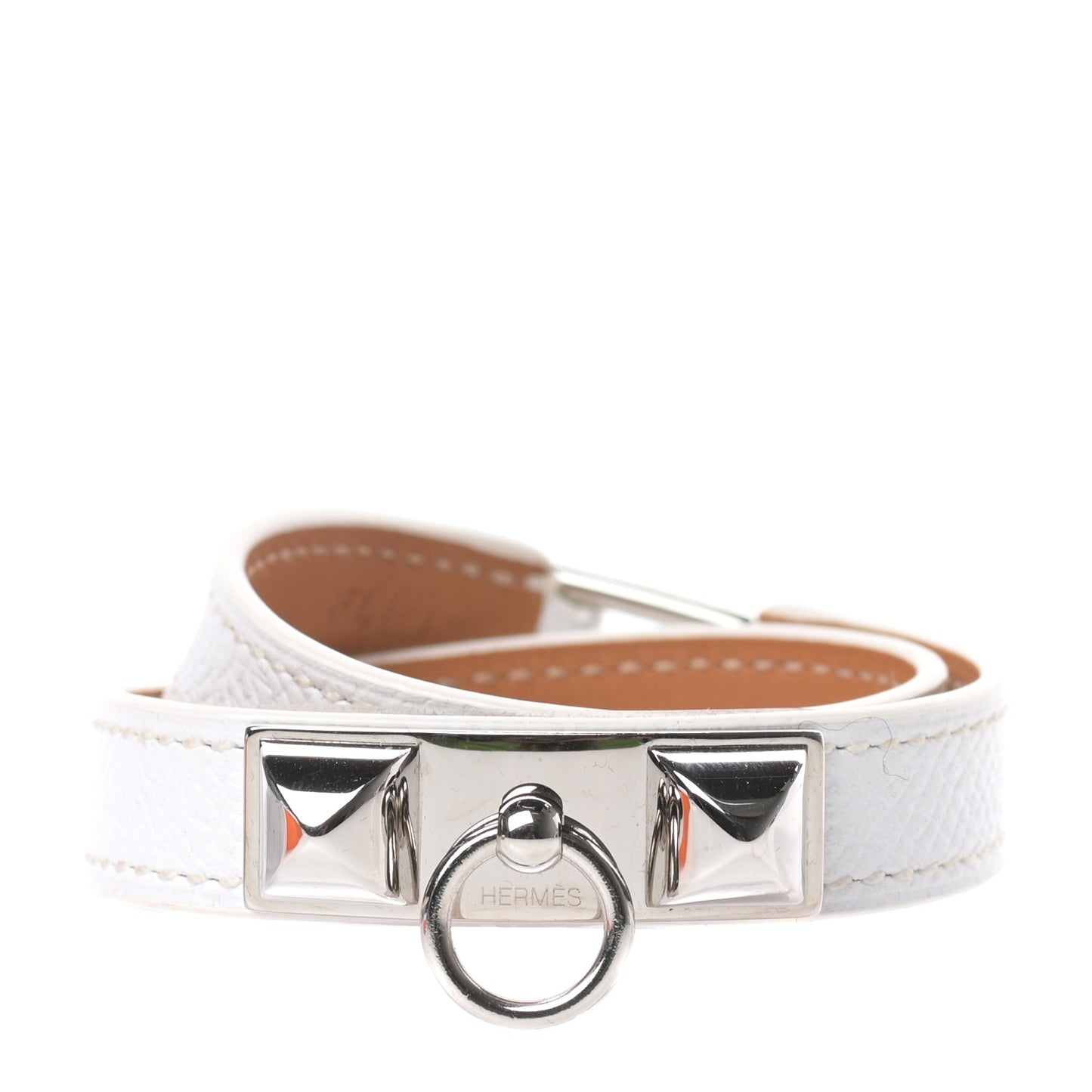 Epsom Rivale Double Tour Bracelet XS White