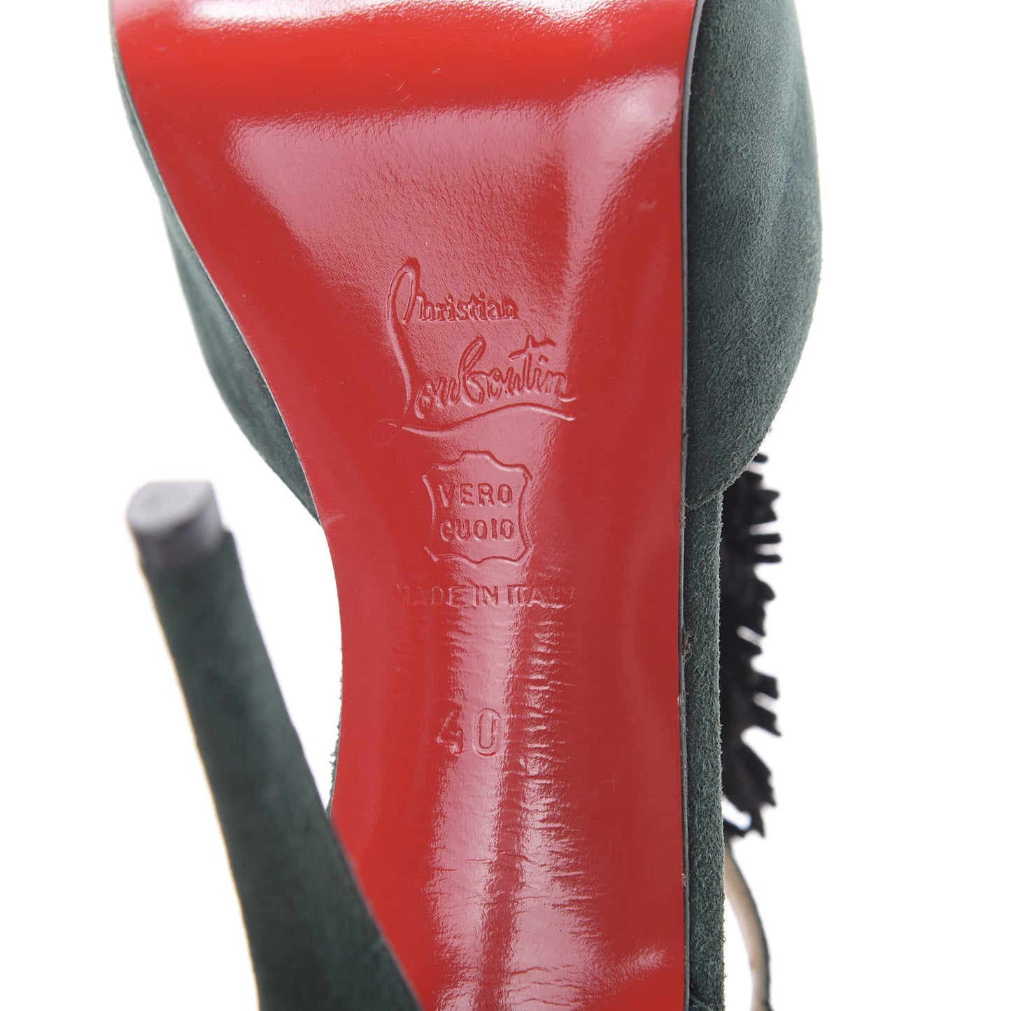 Suede Para La Cruz 120 Pumps 40 Verde Black