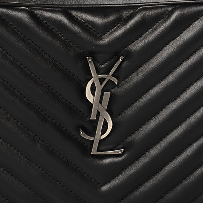 Saint Laurent Calfskin Matelasse Monogram Lou Camera Bag Black 8 of 10
