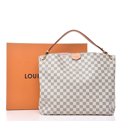 Louis Vuitton Damier Azur Graceful MM Rose Ballerine 14 of 15