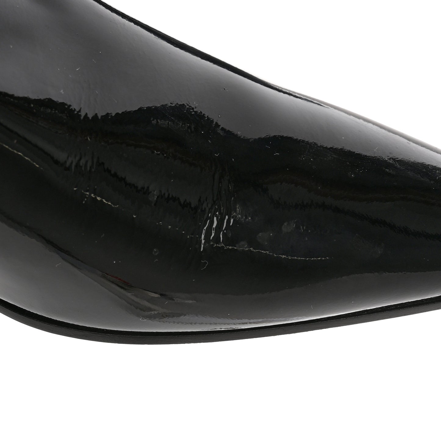 Patent Calfskin Theo Lace-Up Ankle Boots 40 Black