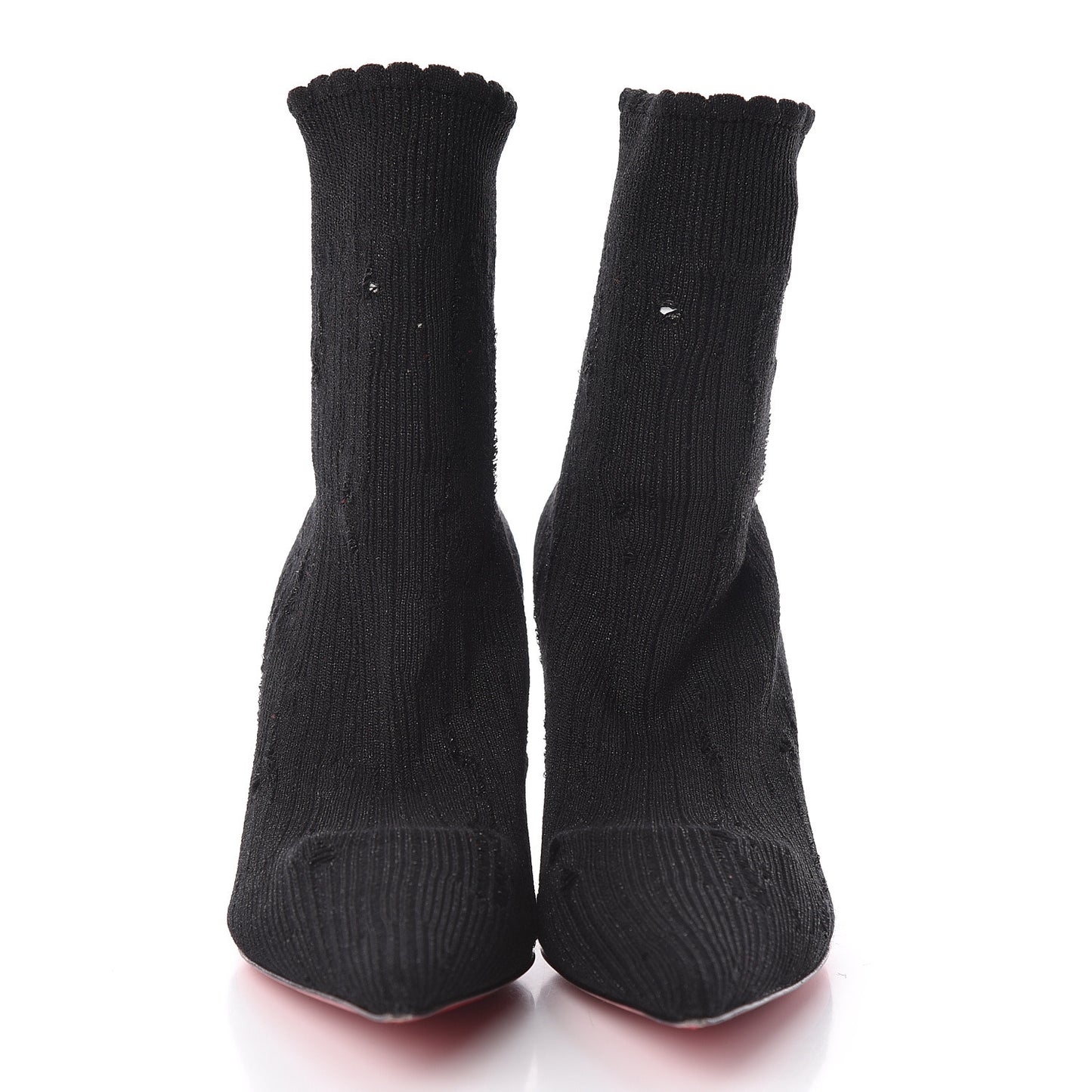 Tricot Lurex Sandrine 80 Sock Ankle Boots 37.5 Black