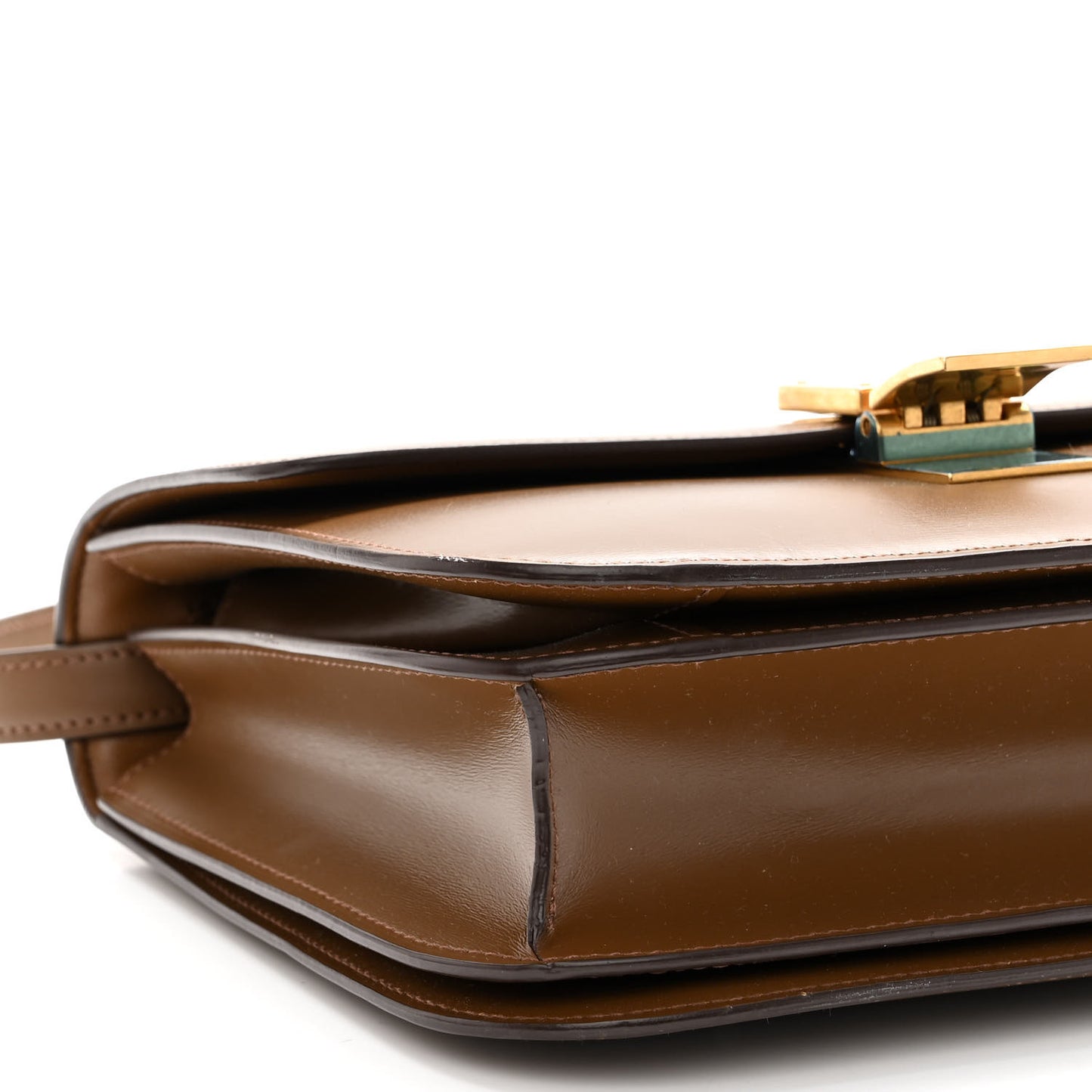 Box Calfskin Medium Classic Box Flap Bag Camel