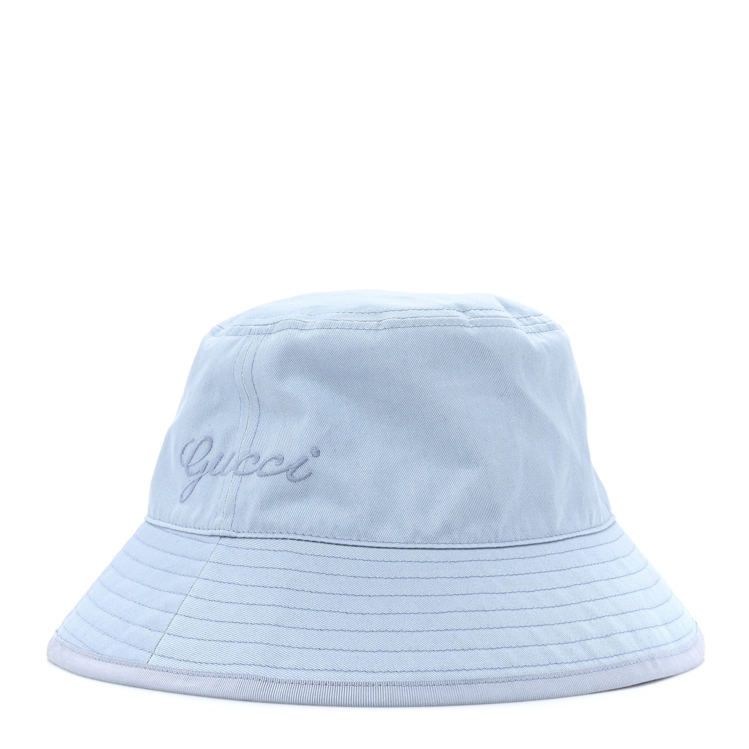 Gucci Canvas Logo Bucket Hat Light Blue 1 of 7