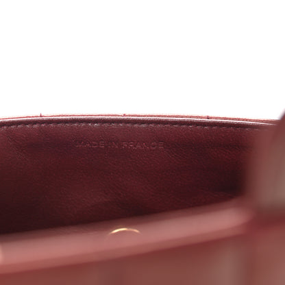 Chanel Lambskin East West Chocolate Bar Flap Bordeaux 7 of 12