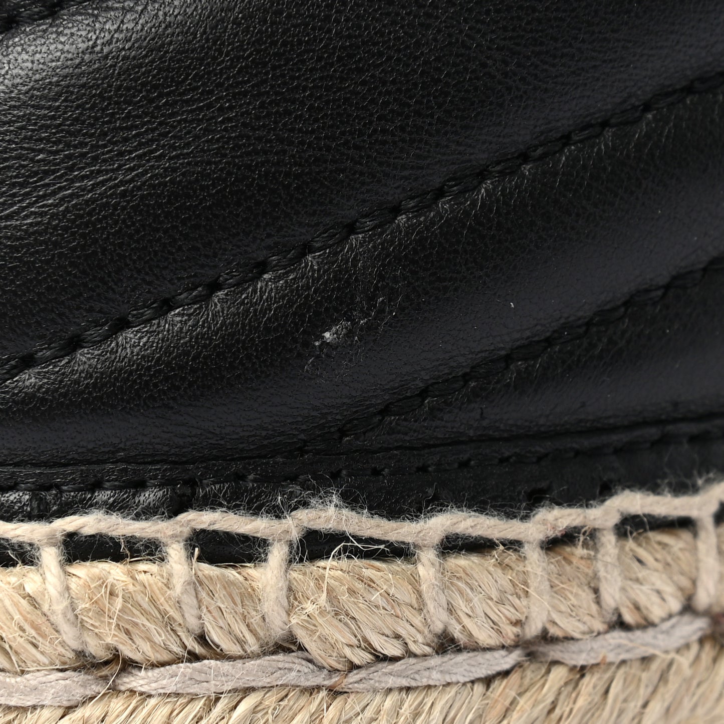 Nappa Matelasse GG Marmont Platform Espadrilles 39 Black