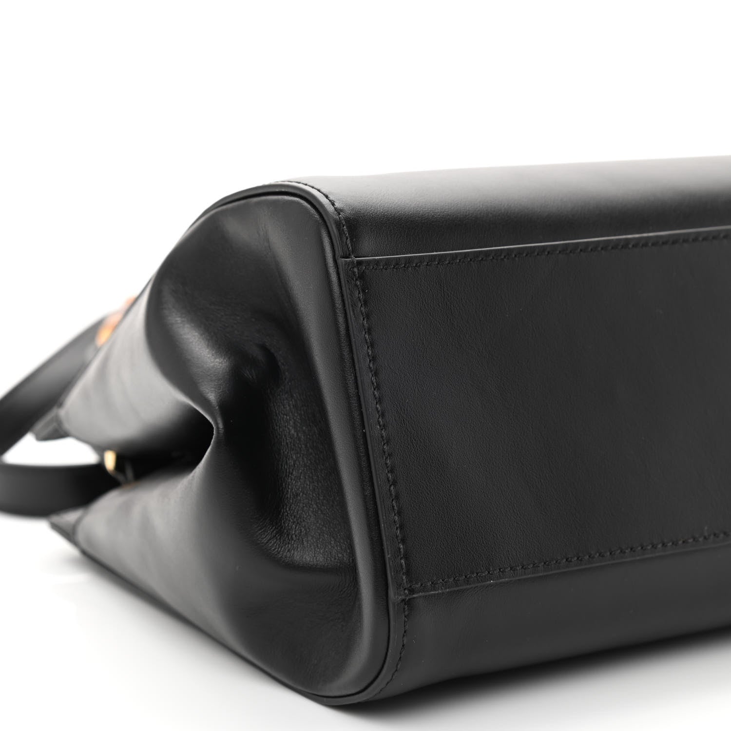Gucci Nappa Bamboo Small Nymphaea Top Handle Bag Black 8 of 10