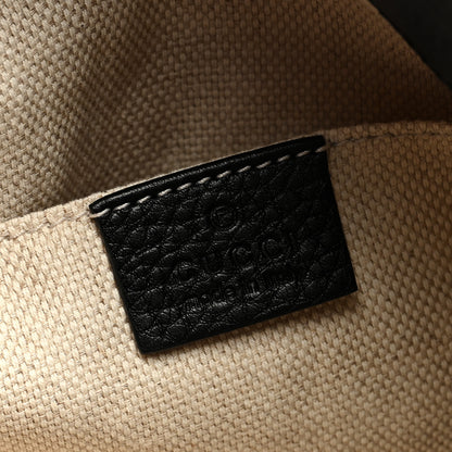 Gucci Pebbled Calfskin Small Soho Chain Shoulder Bag Black 6 of 9