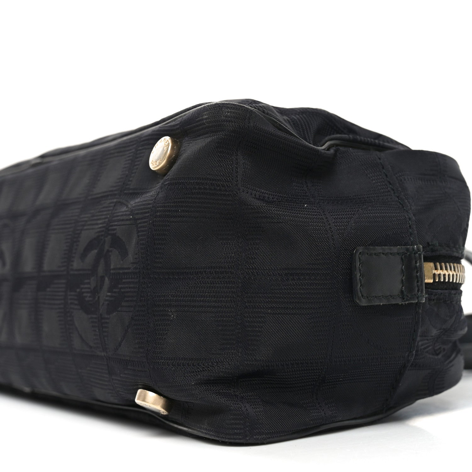 Chanel Nylon Travel Bowler Black 10 of 10