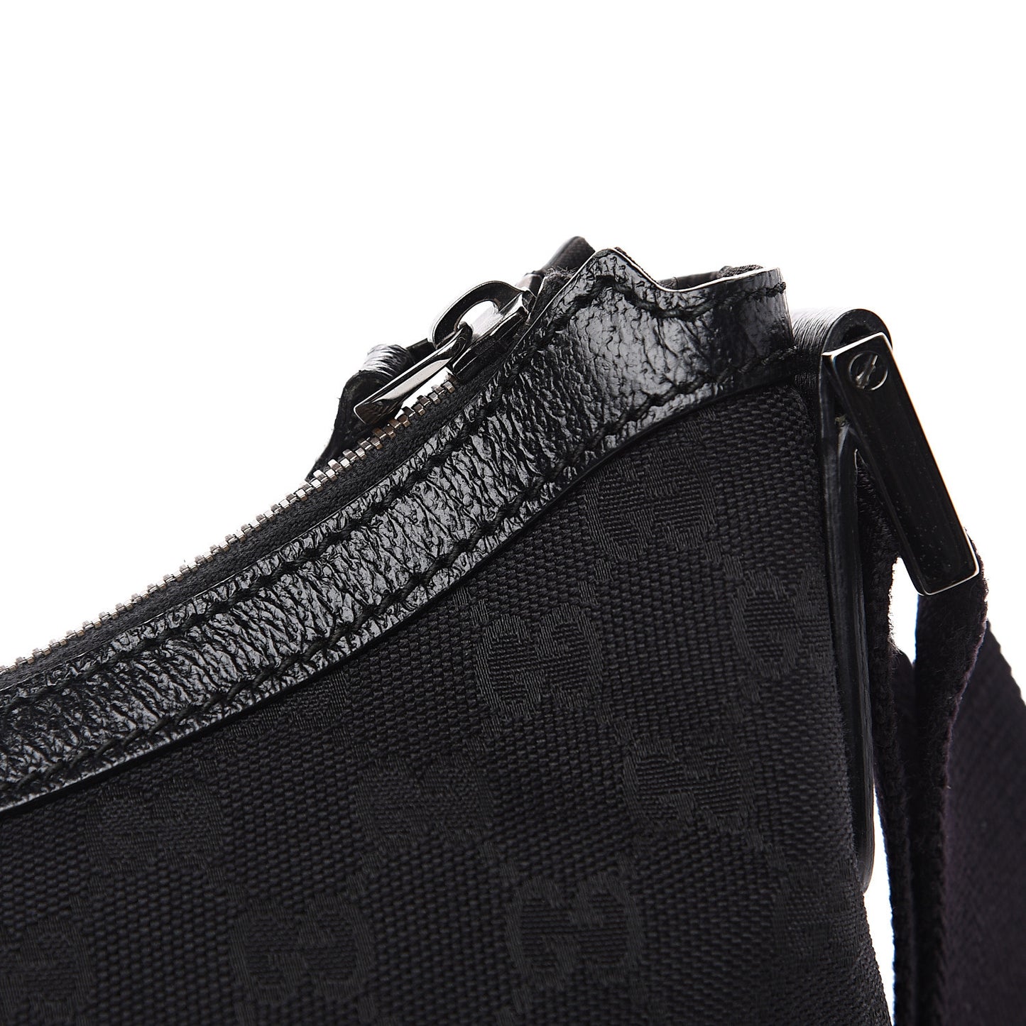 Monogram Medium Half Moon Hobo Black