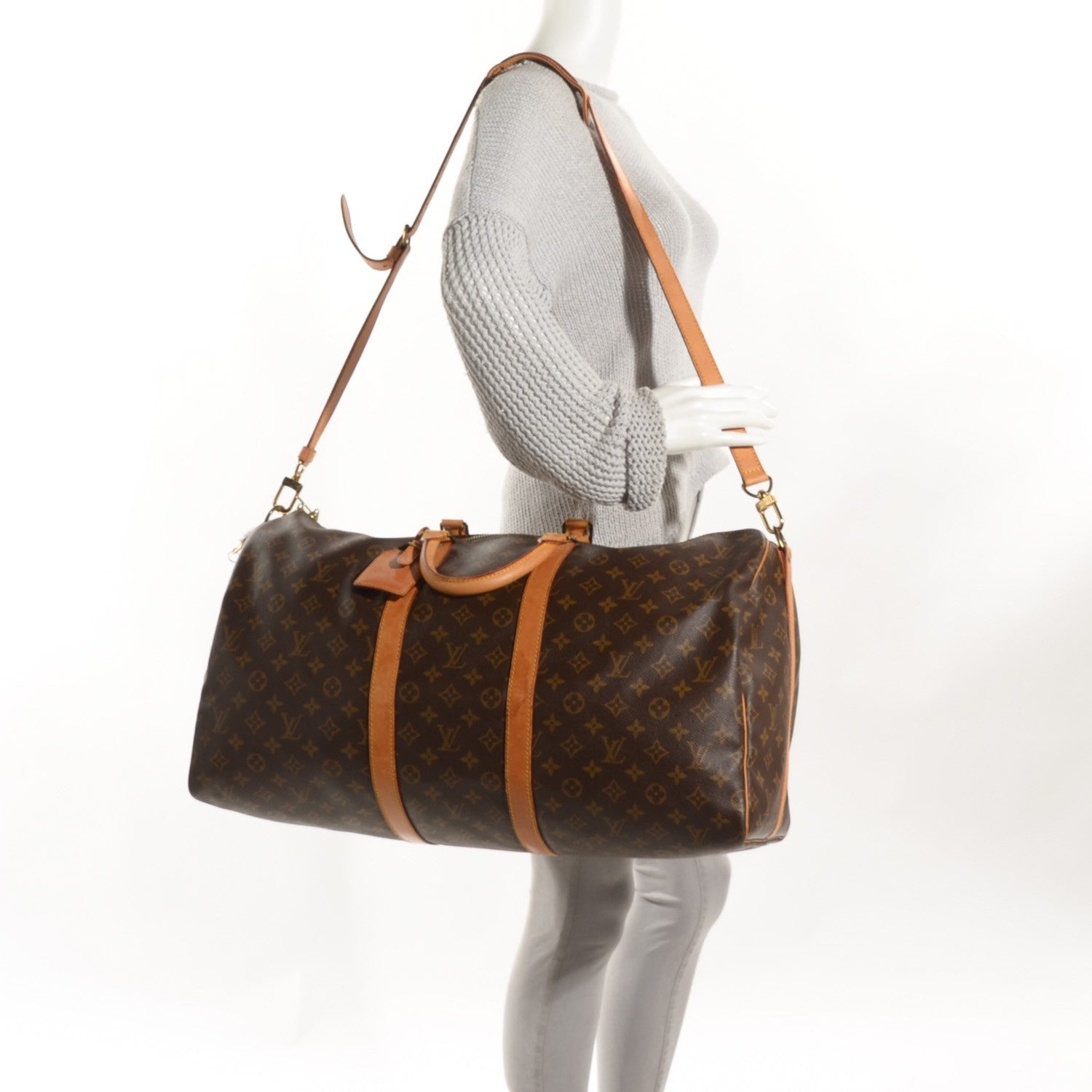 Louis Vuitton Monogram Keepall Bandouliere 55 2 of 9