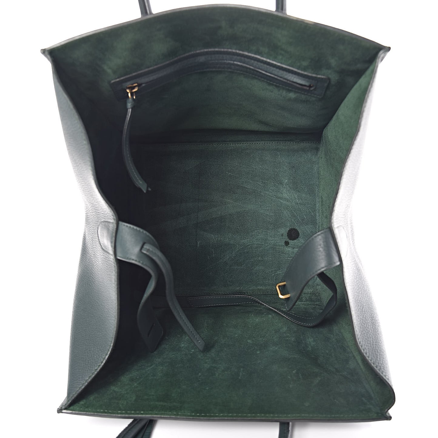 Supple Calfskin Medium Phantom Luggage Bottle Green
