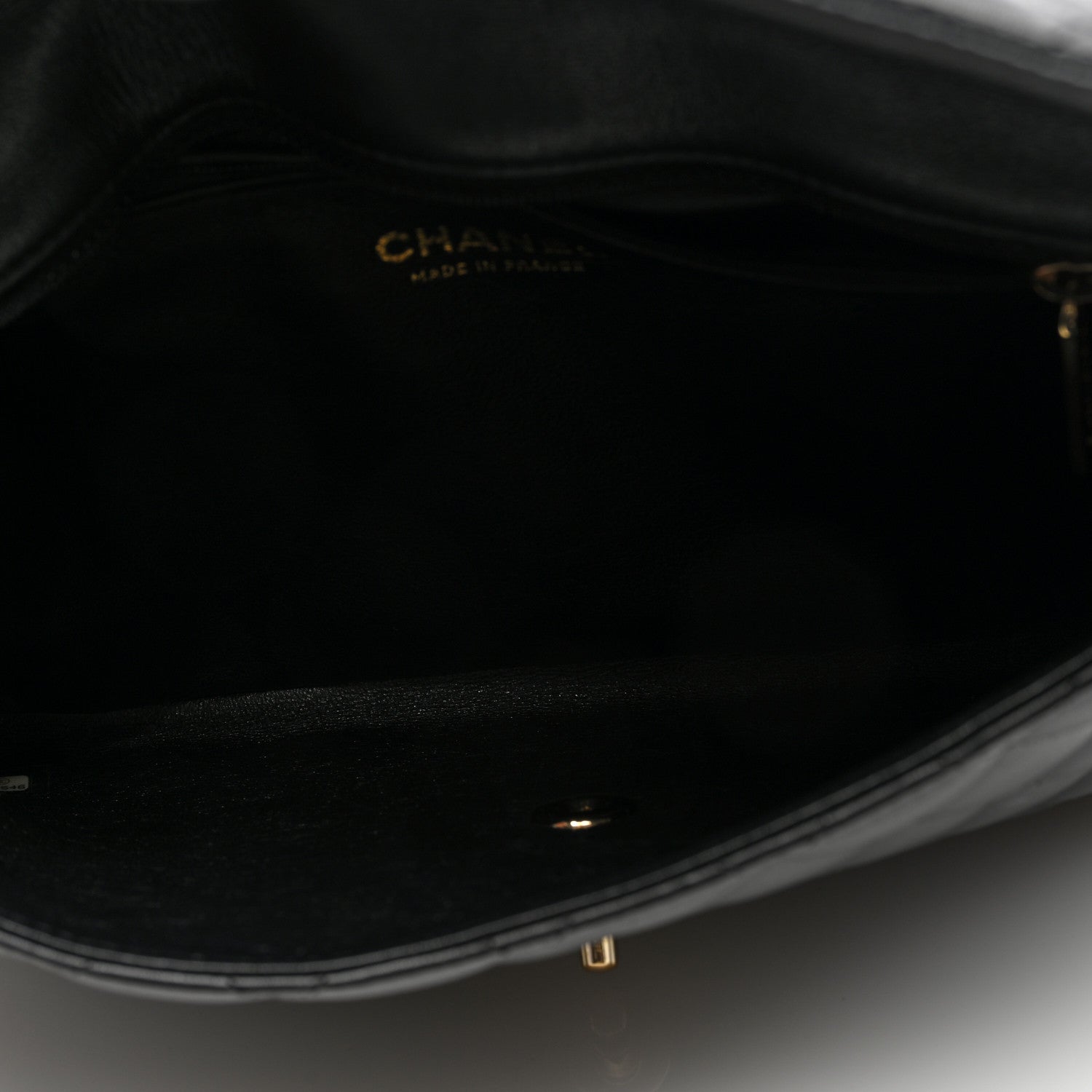 Chanel Lambskin Quilted Flap Clutch Black 5 of 10
