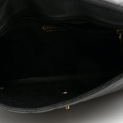 Chanel Lambskin Quilted Flap Clutch Black 5 of 10