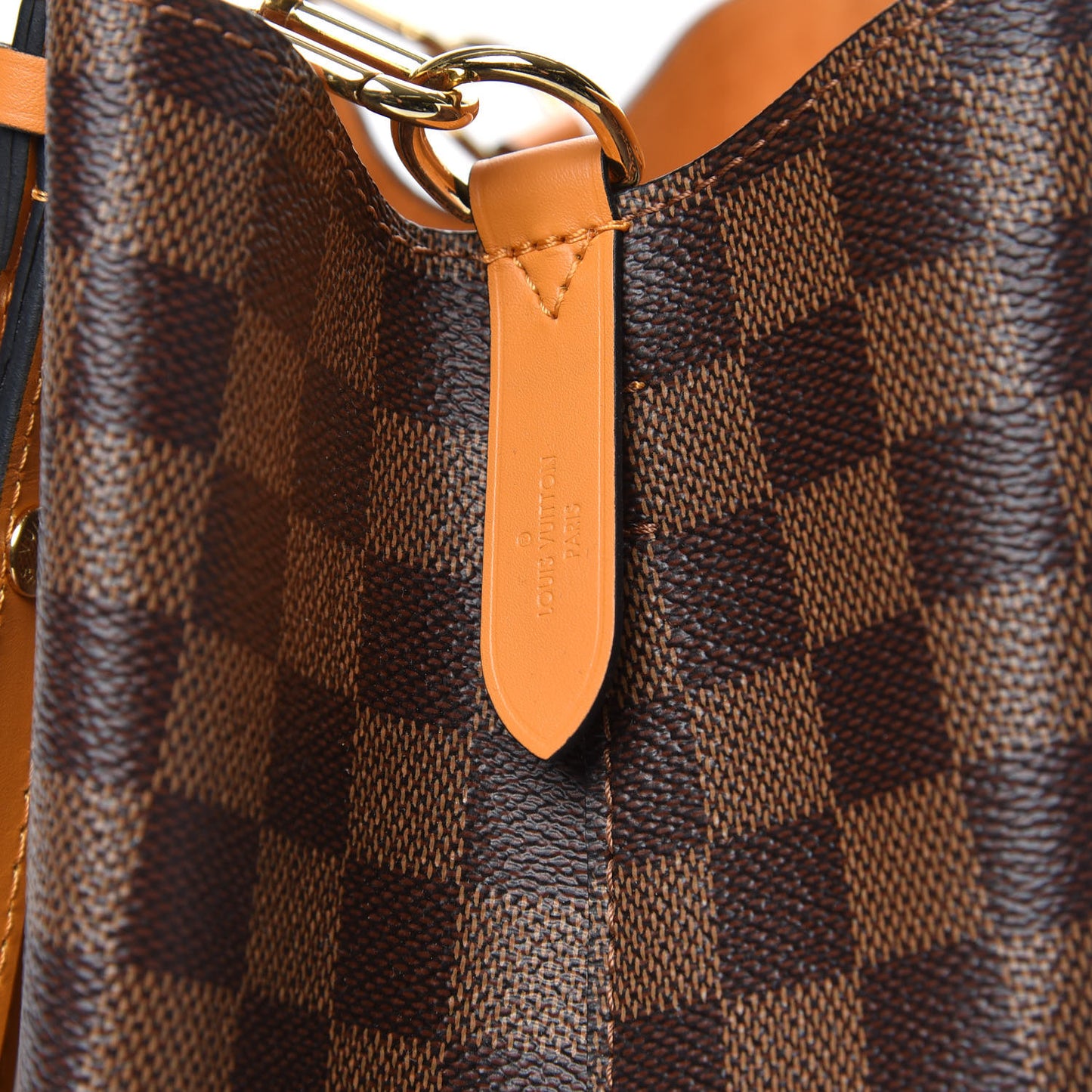 Damier Ebene Neonoe MM Safran