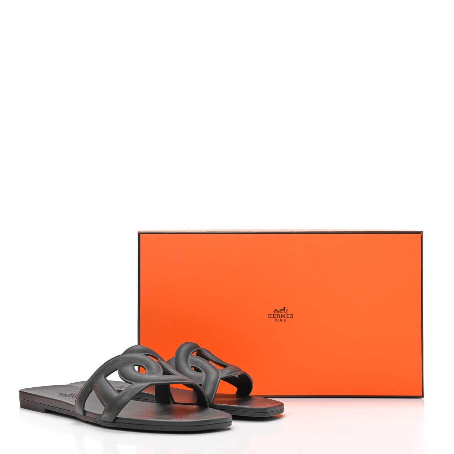 Rubber Aloha Sandals 36 Black