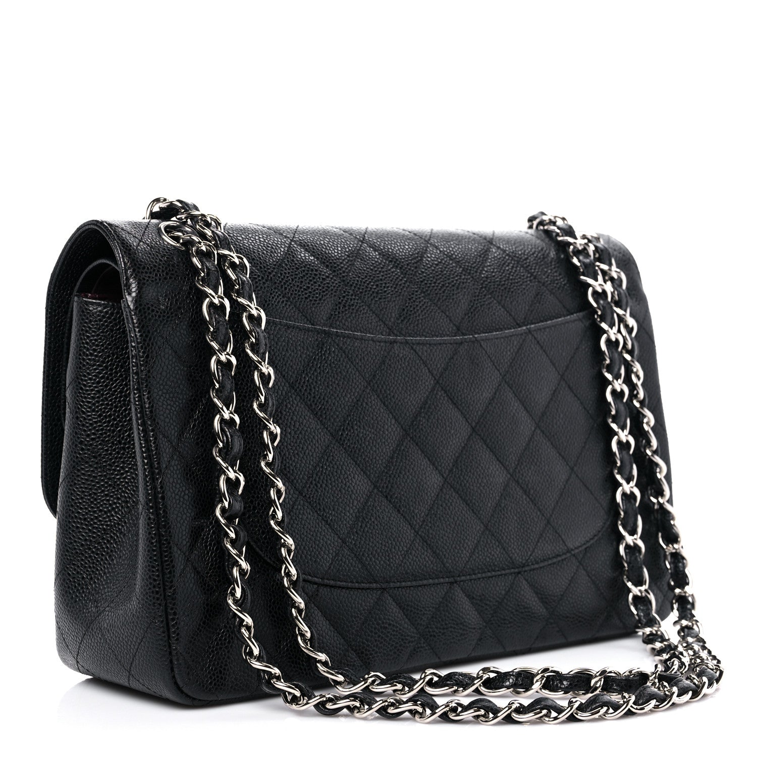 Chanel Caviar Quilted Jumbo Double Flap Black 3 of 11