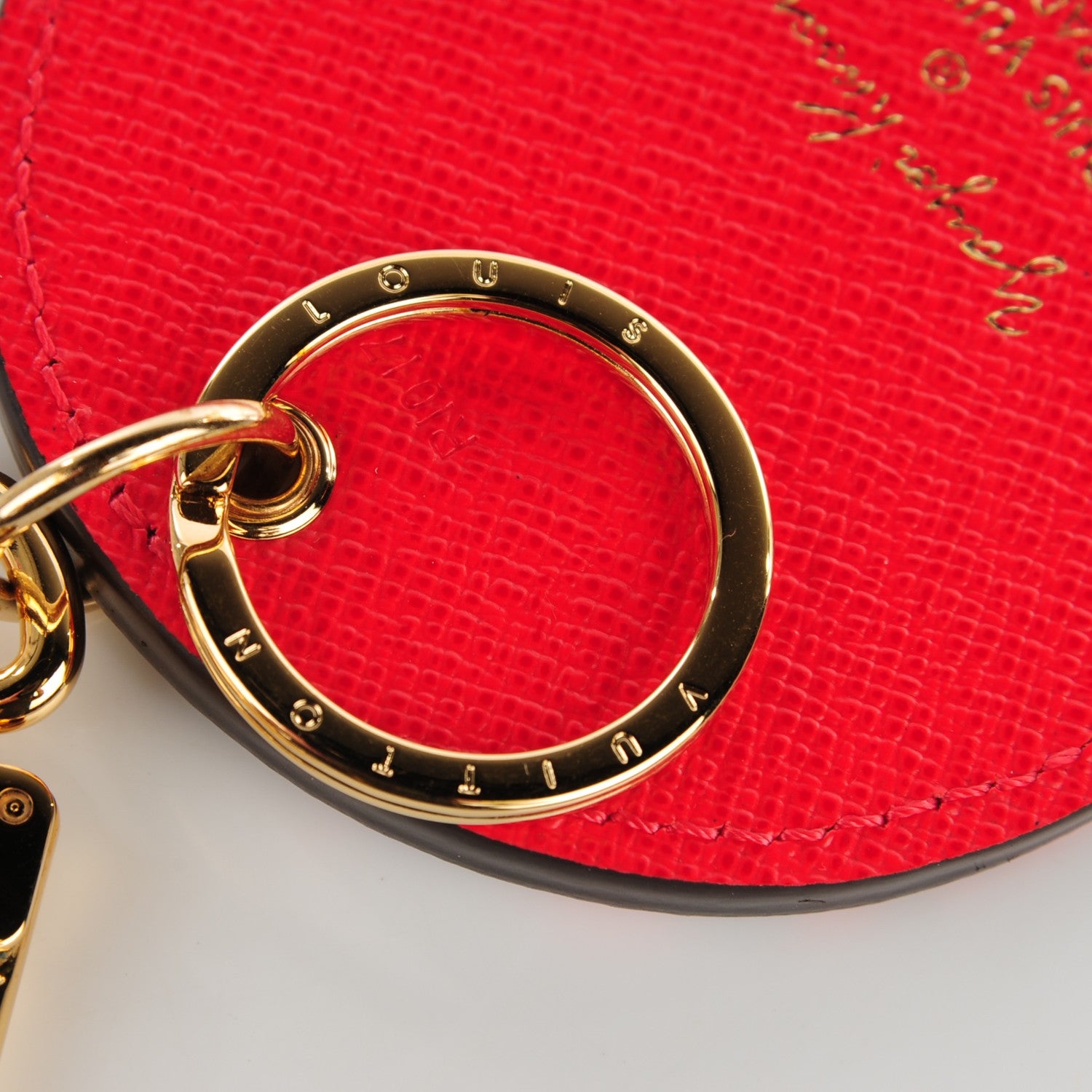 Louis Vuitton Monogram Kusama Pumpkin Dots Key Holder Red 4 of 7