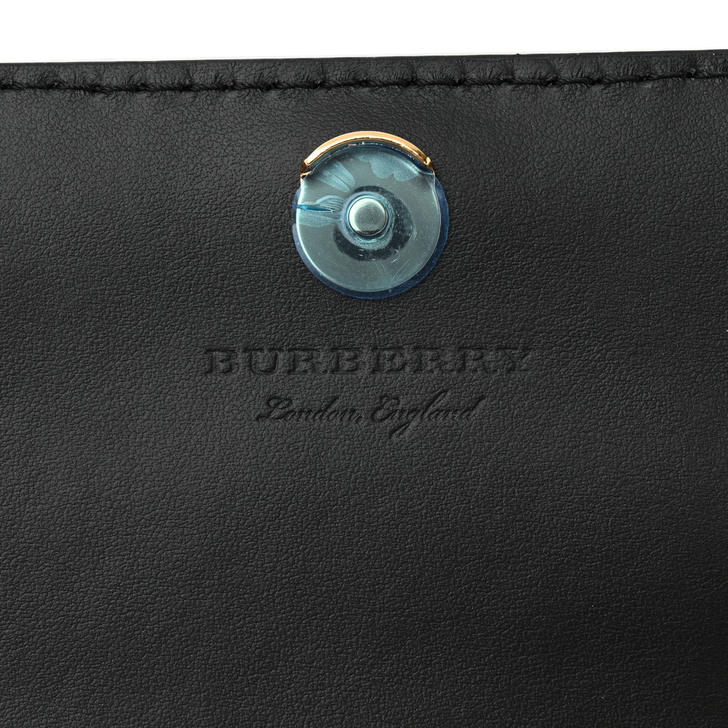 Derby Calfskin House Check Wallet On Chain Black