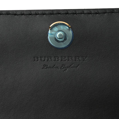 Burberry Derby Calfskin House Check Wallet On Chain Black 6 of 9