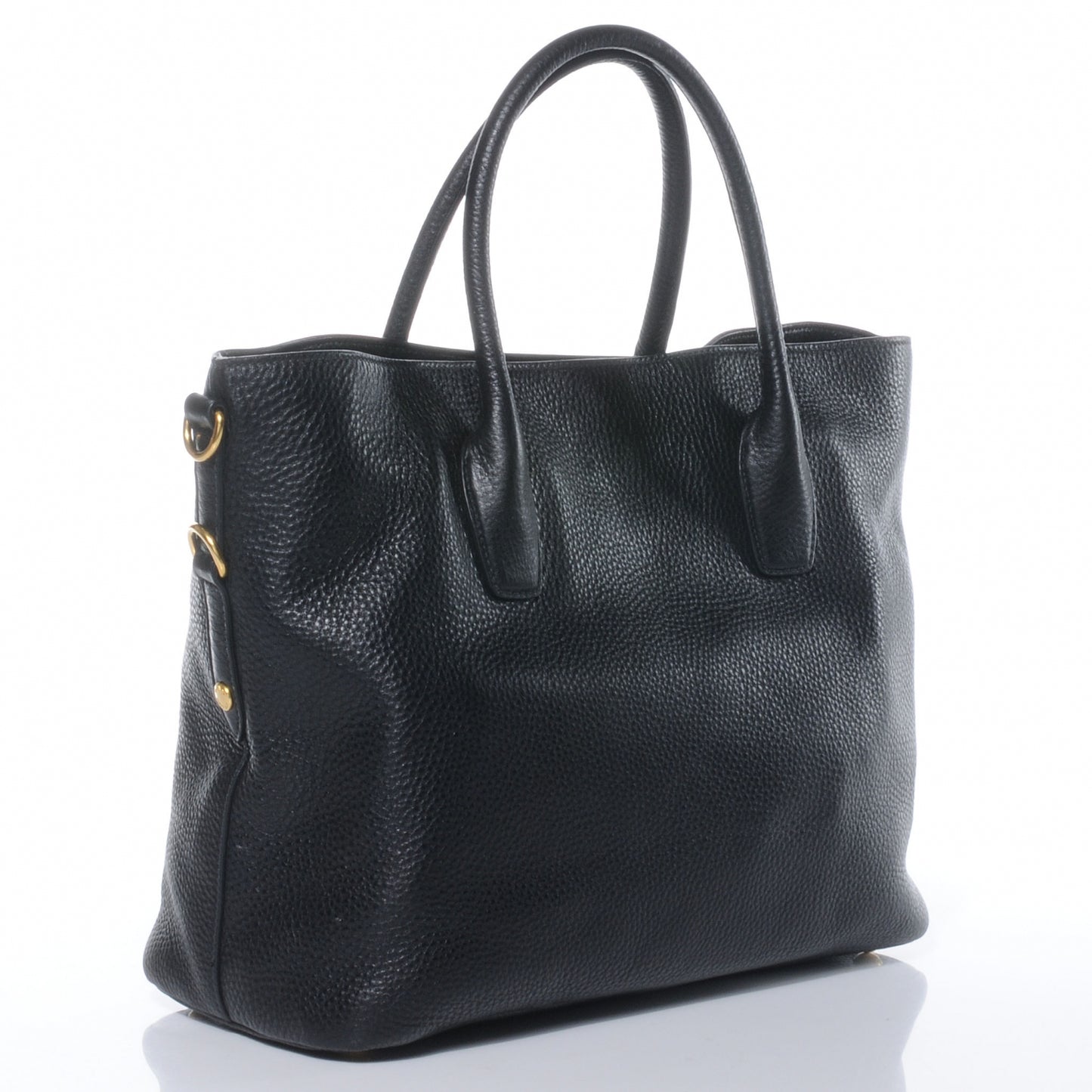 Vitello Daino Tote Black