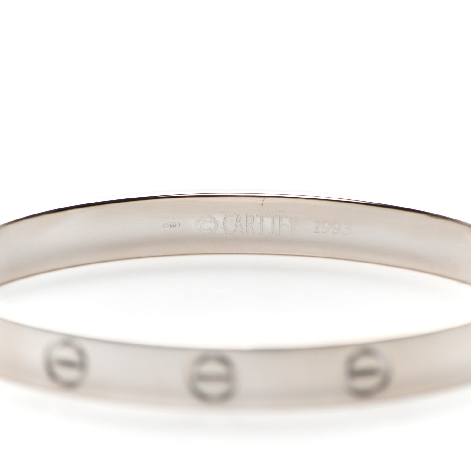 Cartier 18K White Gold LOVE Bracelet 16 5 of 6