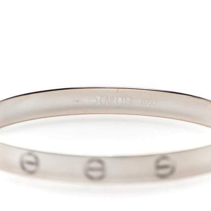 Cartier 18K White Gold LOVE Bracelet 16 5 of 6