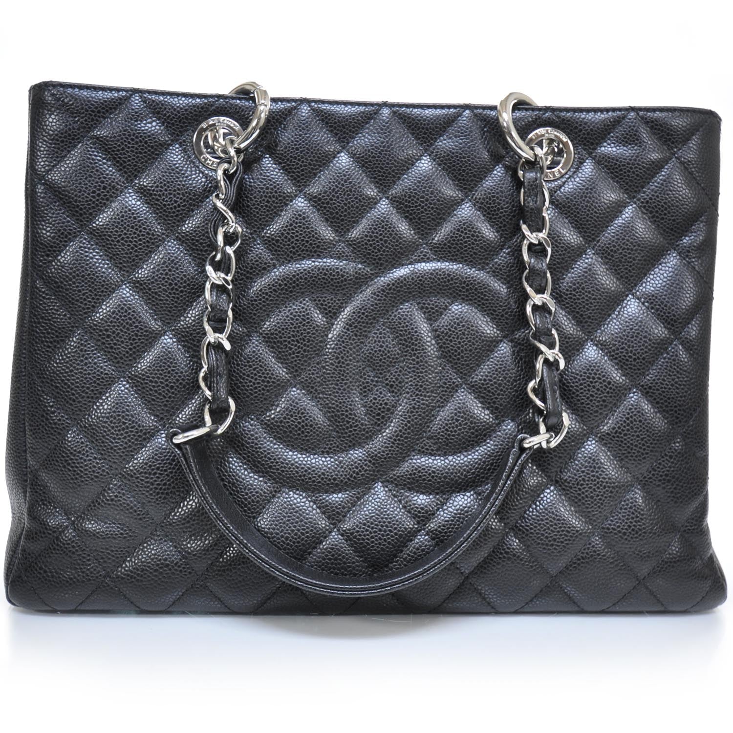 Chanel Caviar Quilted Grand Shopping Tote GST Black 1 of 9