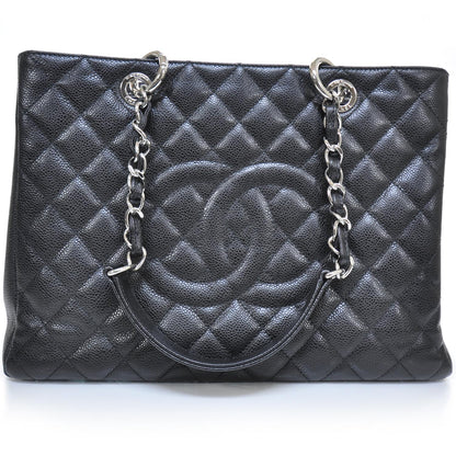 Chanel Caviar Quilted Grand Shopping Tote GST Black 1 of 9