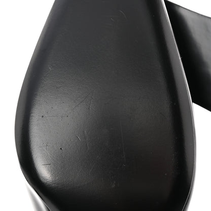 Prada Spazzolato Logo Pointed Toe 45mm Slingback Pumps 40 Black 8 of 12