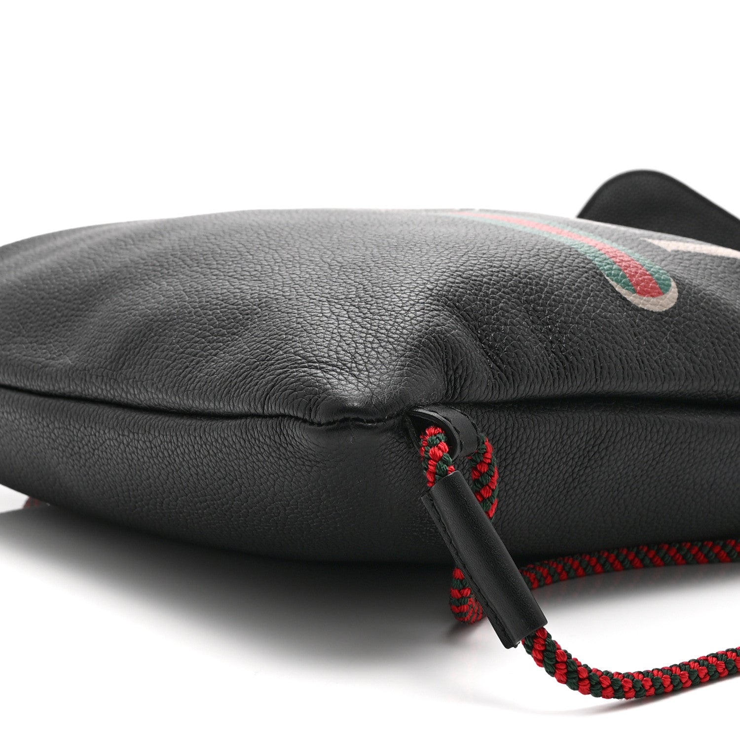 Gucci Calfskin Logo Drawstring Backpack Black 11 of 11