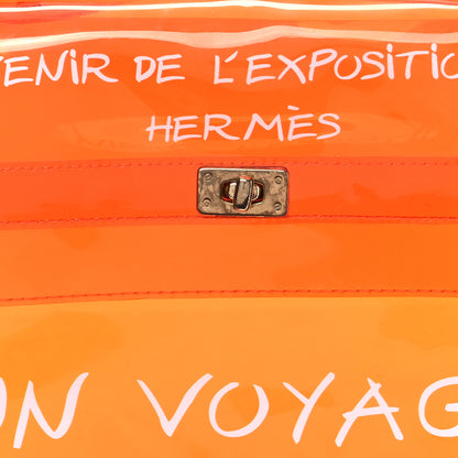 Hermes Vinyl Souvenir De L'Exposition Kelly Orange 6 of 11