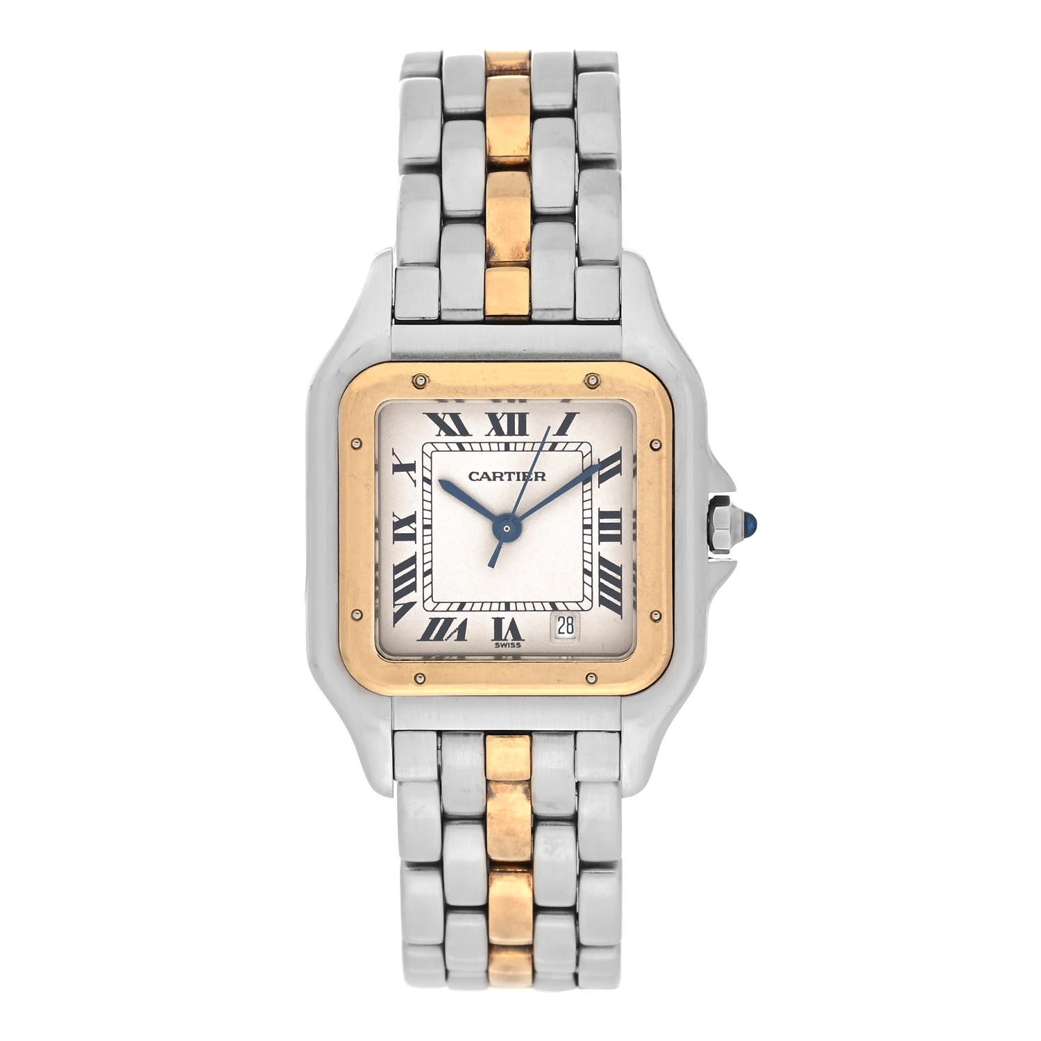 Cartier Stainless Steel 18K Yellow Gold 27mm Panthere Quartz Watch 1 of 4