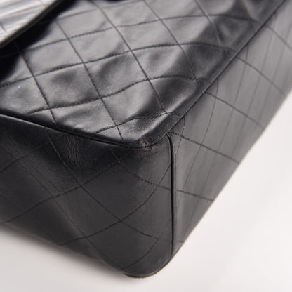 Chanel Lambskin Quilted XL Jumbo Single Flap Black 17 of 20
