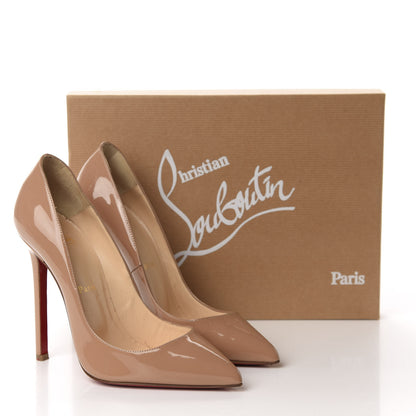 Christian Louboutin Patent Pigalle 120 Pumps 38 Nude 10 of 10