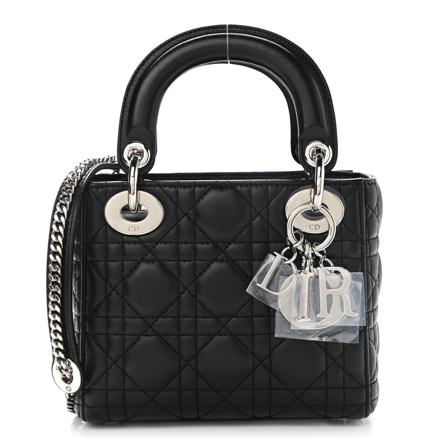 Lambskin Cannage Mini Lady Dior Black