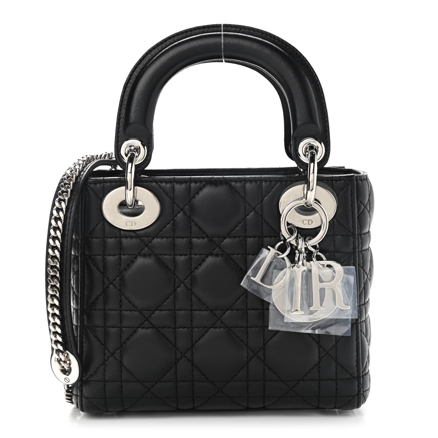 Christian Dior Lambskin Cannage Mini Lady Dior Black 1 of 12