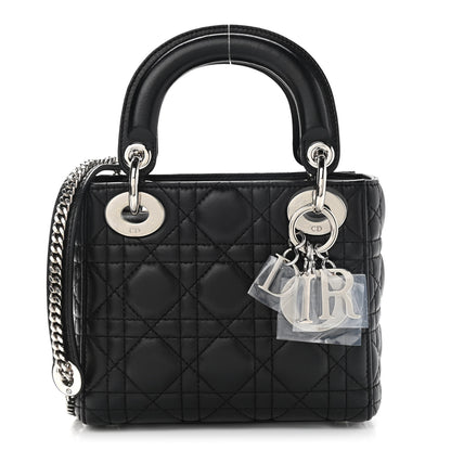 Christian Dior Lambskin Cannage Mini Lady Dior Black 1 of 12