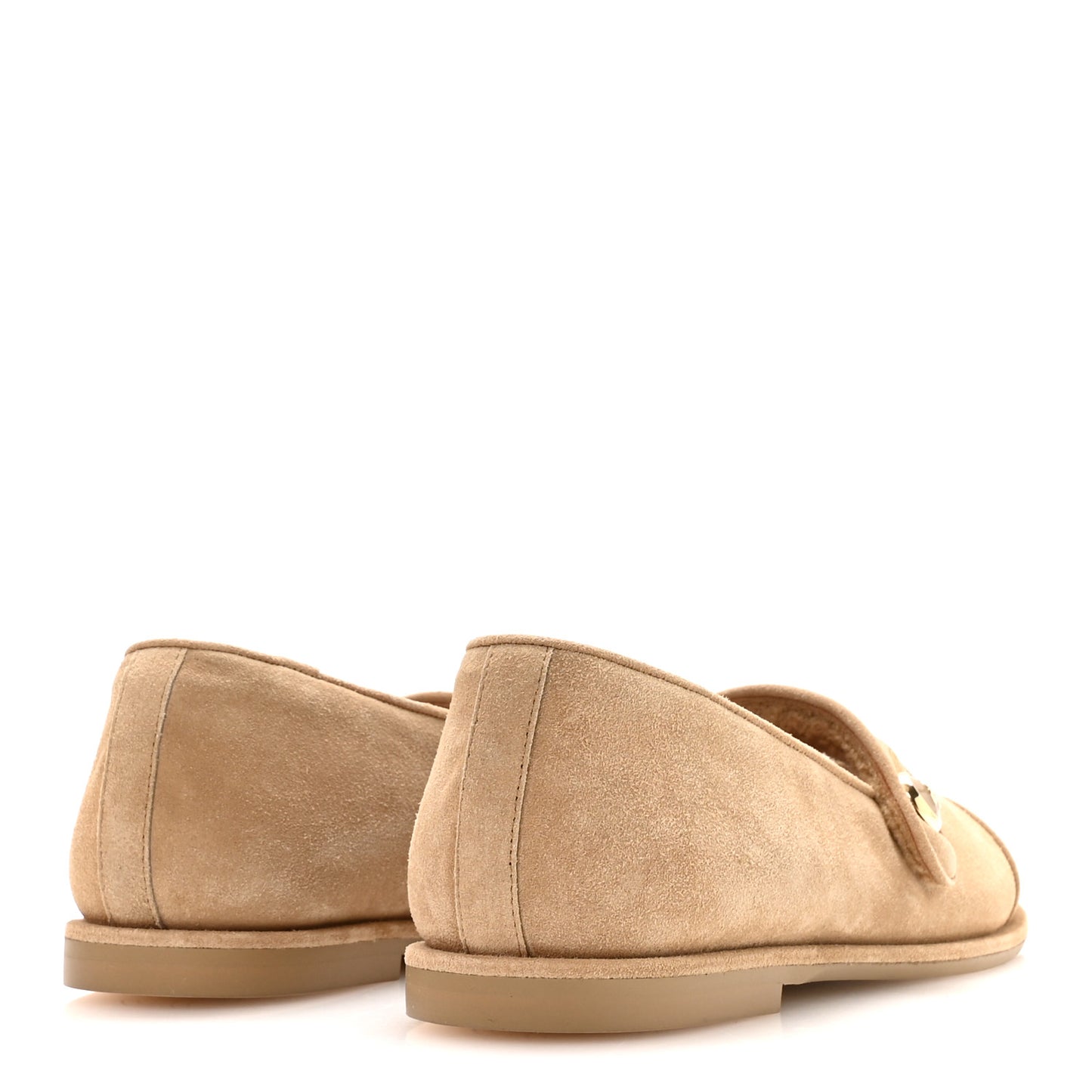 Suede Calfskin Cap Toe CC Mary Jane Flats 40 Beige