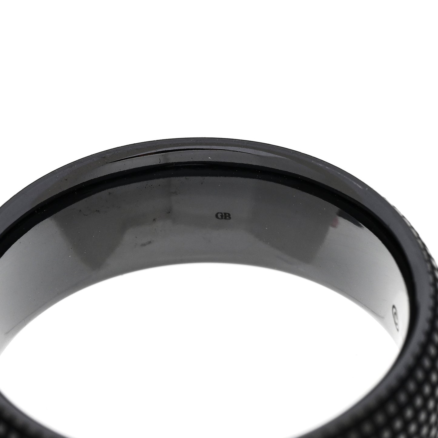 Black Titanium 8mm Sky Band Ring 62 10