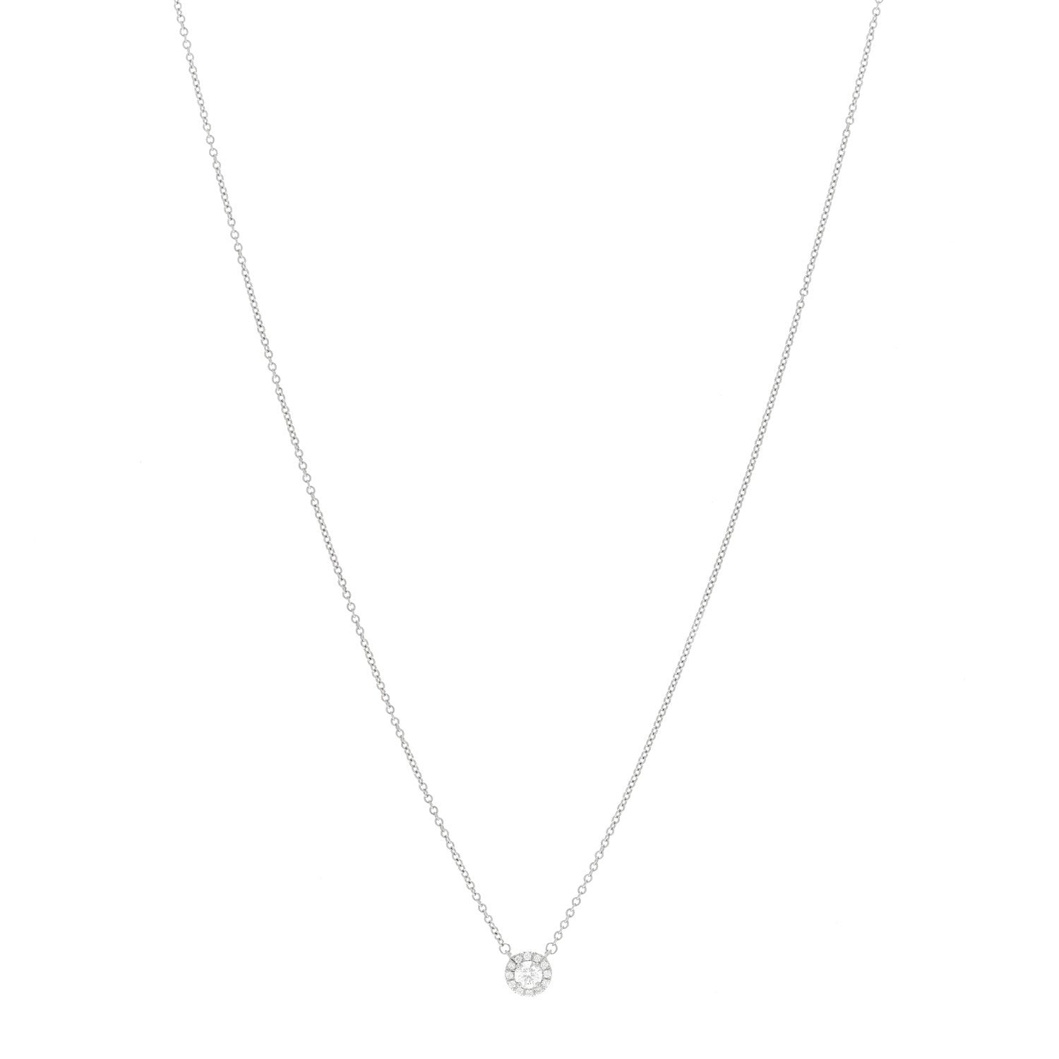 Tiffany Platinum Diamond .22ct Soleste Pendant 1 of 5