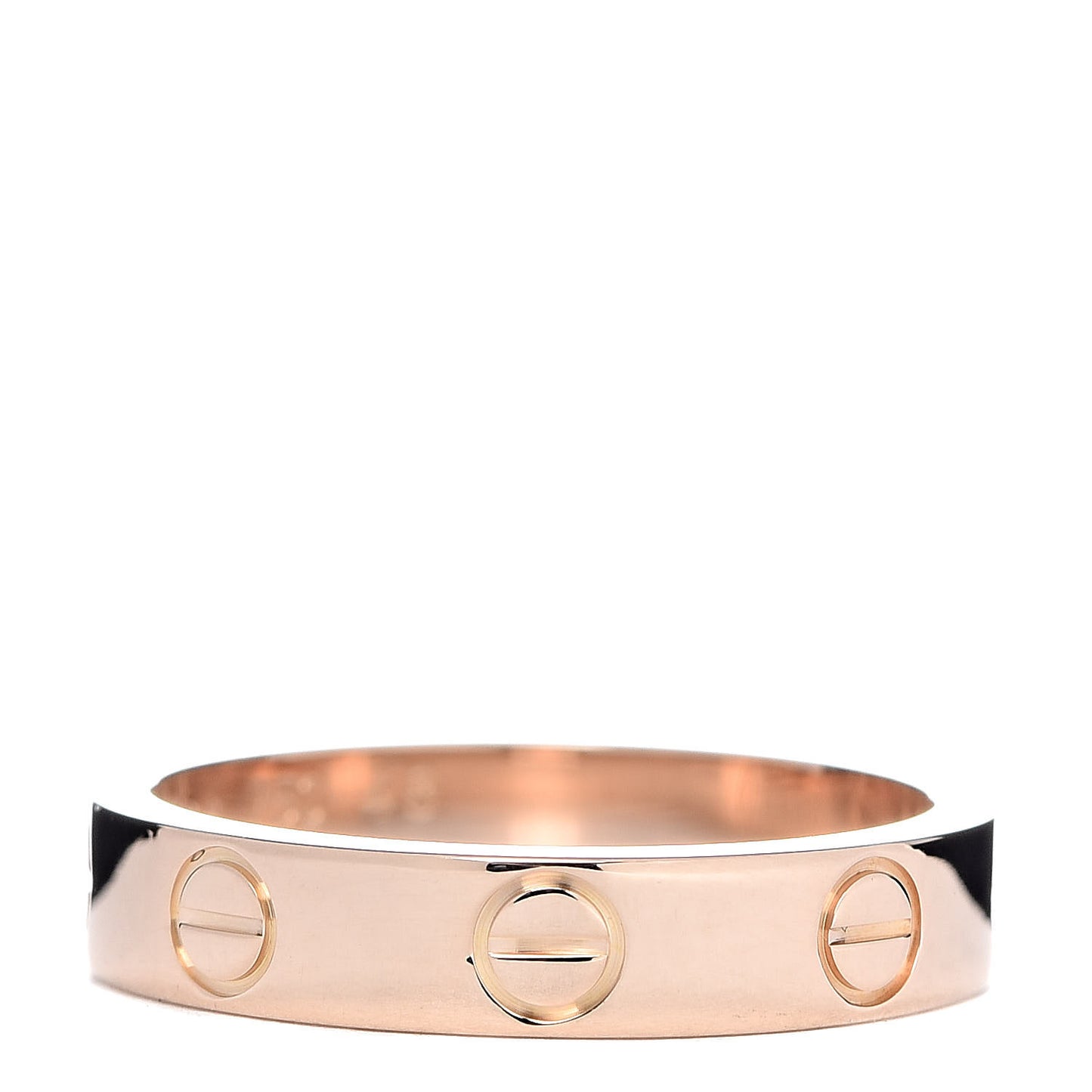18K Pink Gold 3.5mm LOVE Wedding Band Ring 48 4.5