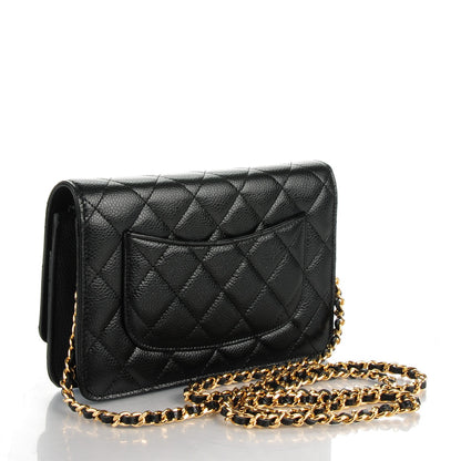 Chanel Caviar Quilted Wallet On Chain WOC Black 3 of 8