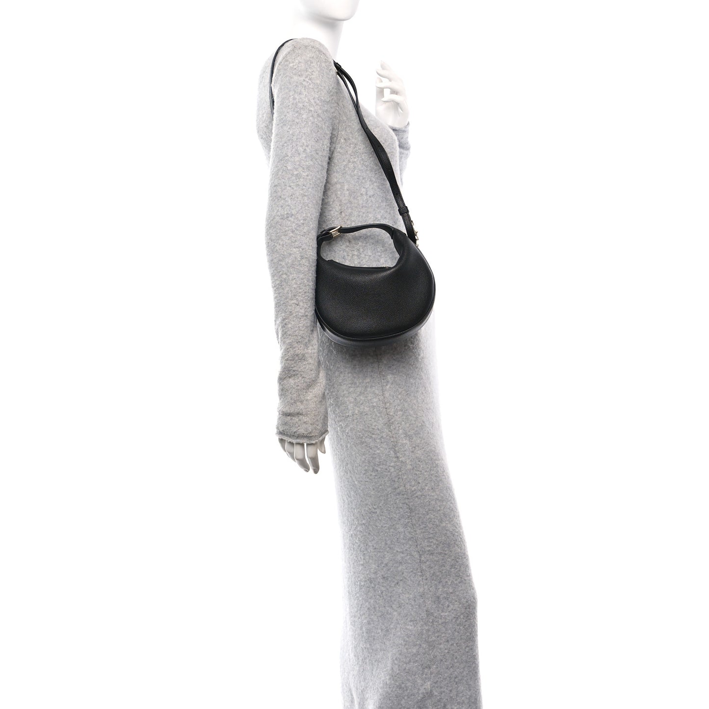 Supple Grained Calfskin Teen Lulu Shoulder Bag Black