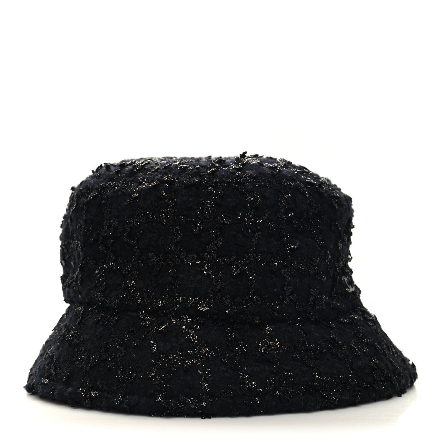 Chanel Tweed Bucket Hat L Black 3 of 8