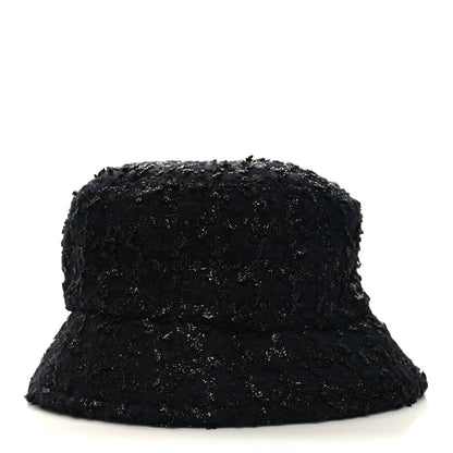 Chanel Tweed Bucket Hat L Black 3 of 8