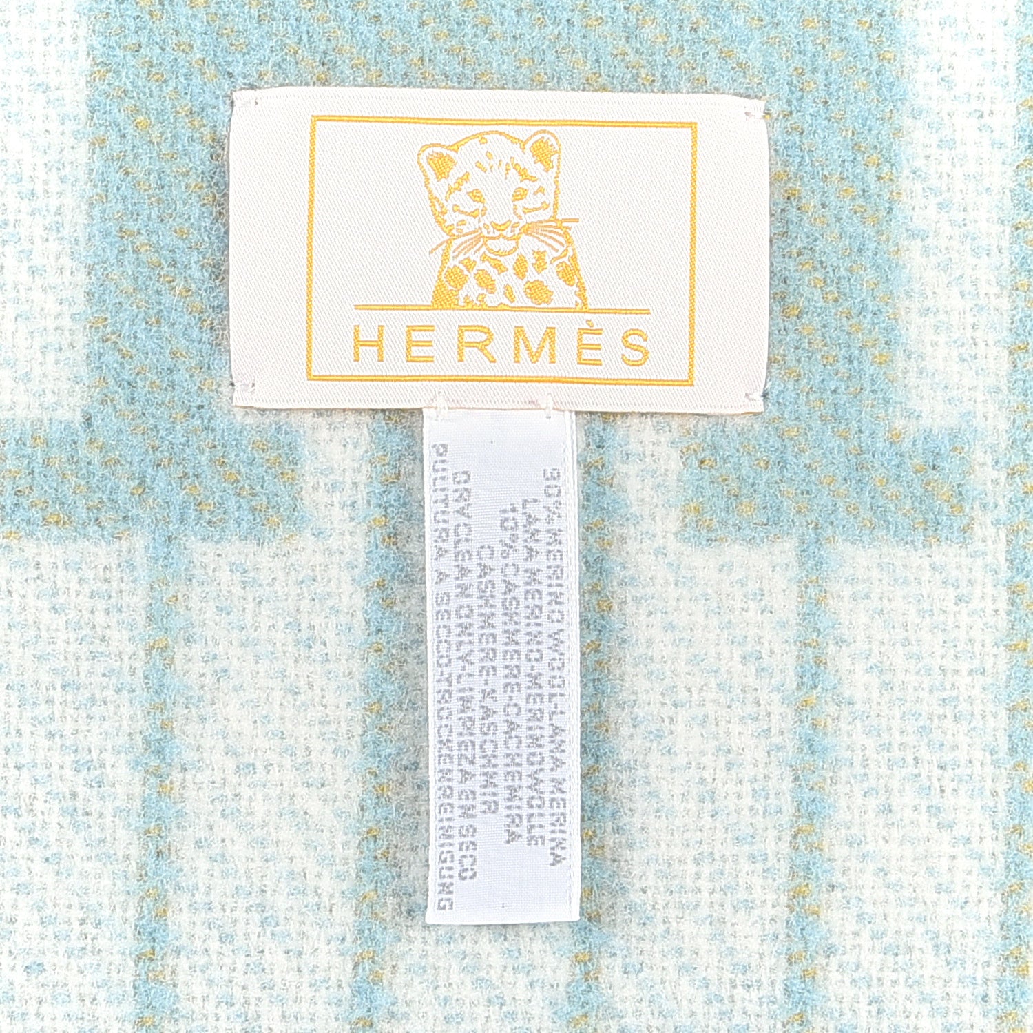 Hermes Wool Cashmere Avalon Passe-Passe Blanket Miel 3 of 3