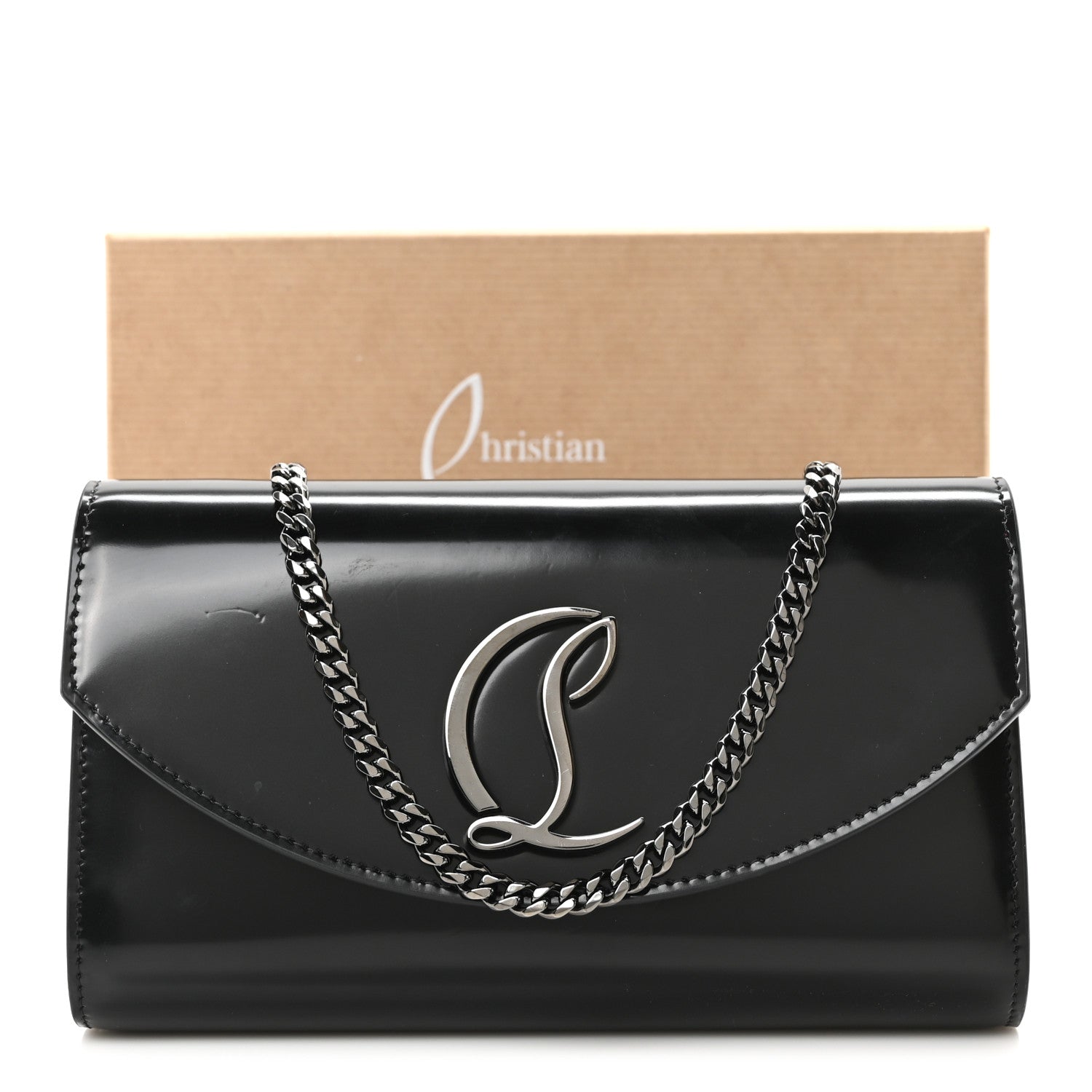 Christian Louboutin Abrasivato Loubi54 Crossbody Clutch Black 10 of 10