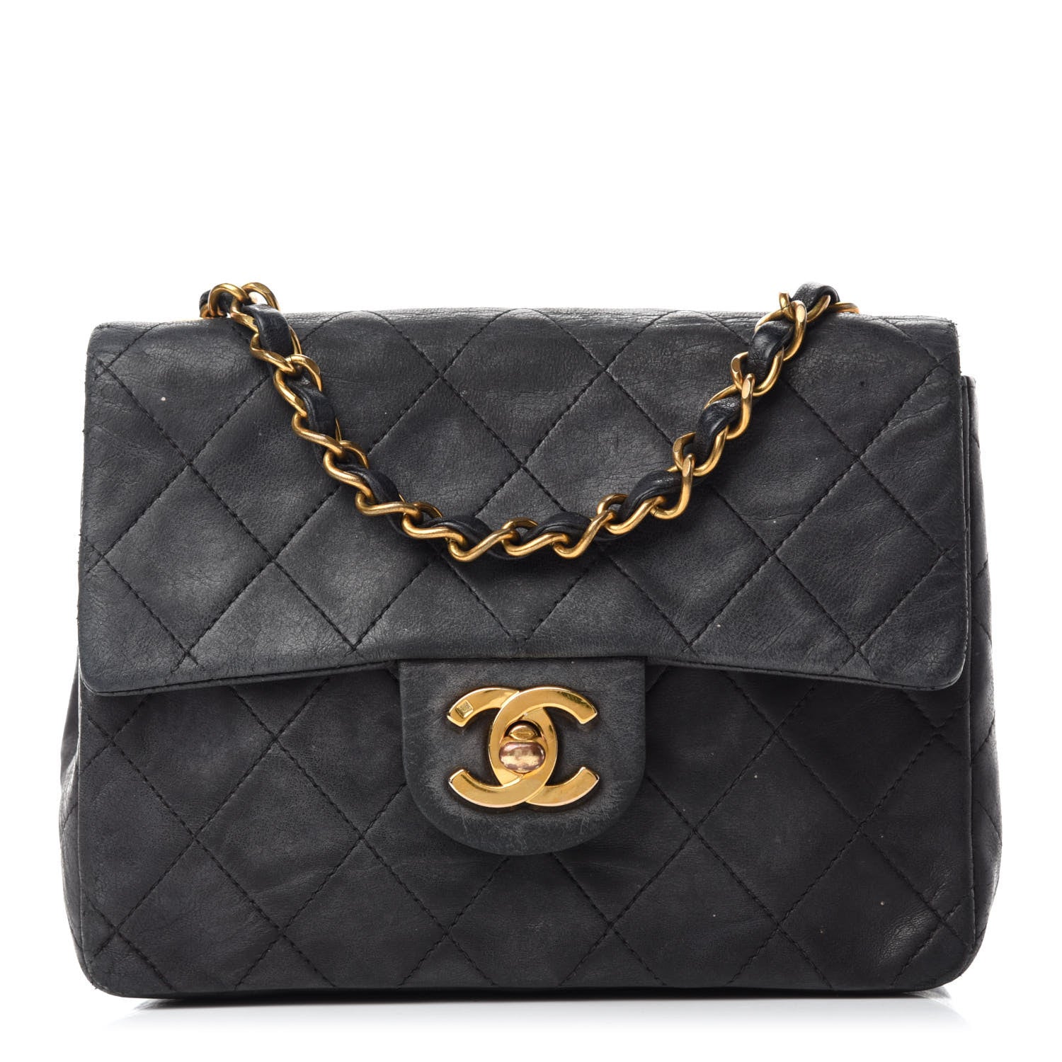 Chanel Lambskin Quilted Mini Square Flap Black 1 of 11