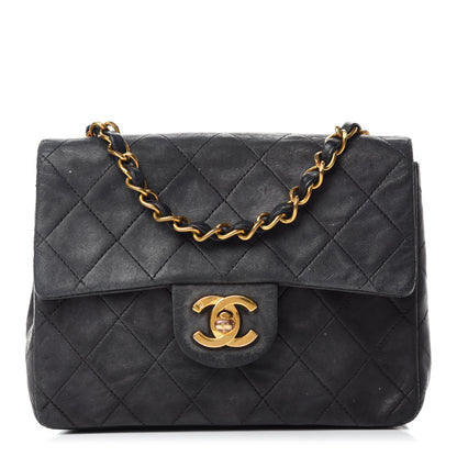 Chanel Lambskin Quilted Mini Square Flap Black 1 of 11